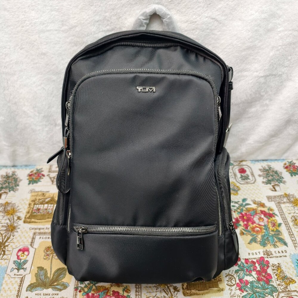 👑POSH NWT Tumi Voyageur Backpack Women's Black Tactical Nylon Commuter Bag